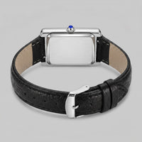 Herren Armbanduhr rechteckig mit Lederarmband | Hein