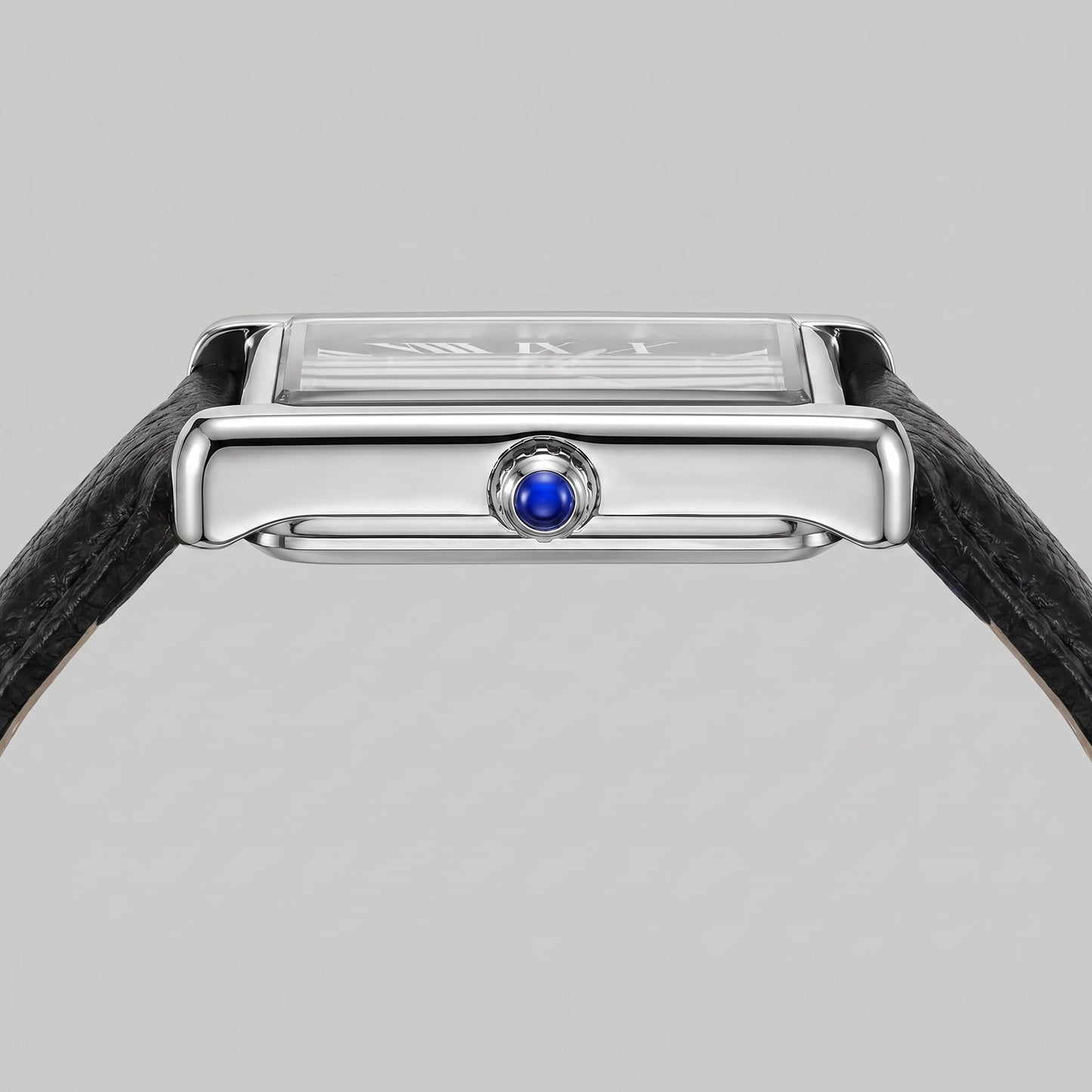 Herren Armbanduhr rechteckig mit Lederarmband | Hein_7
