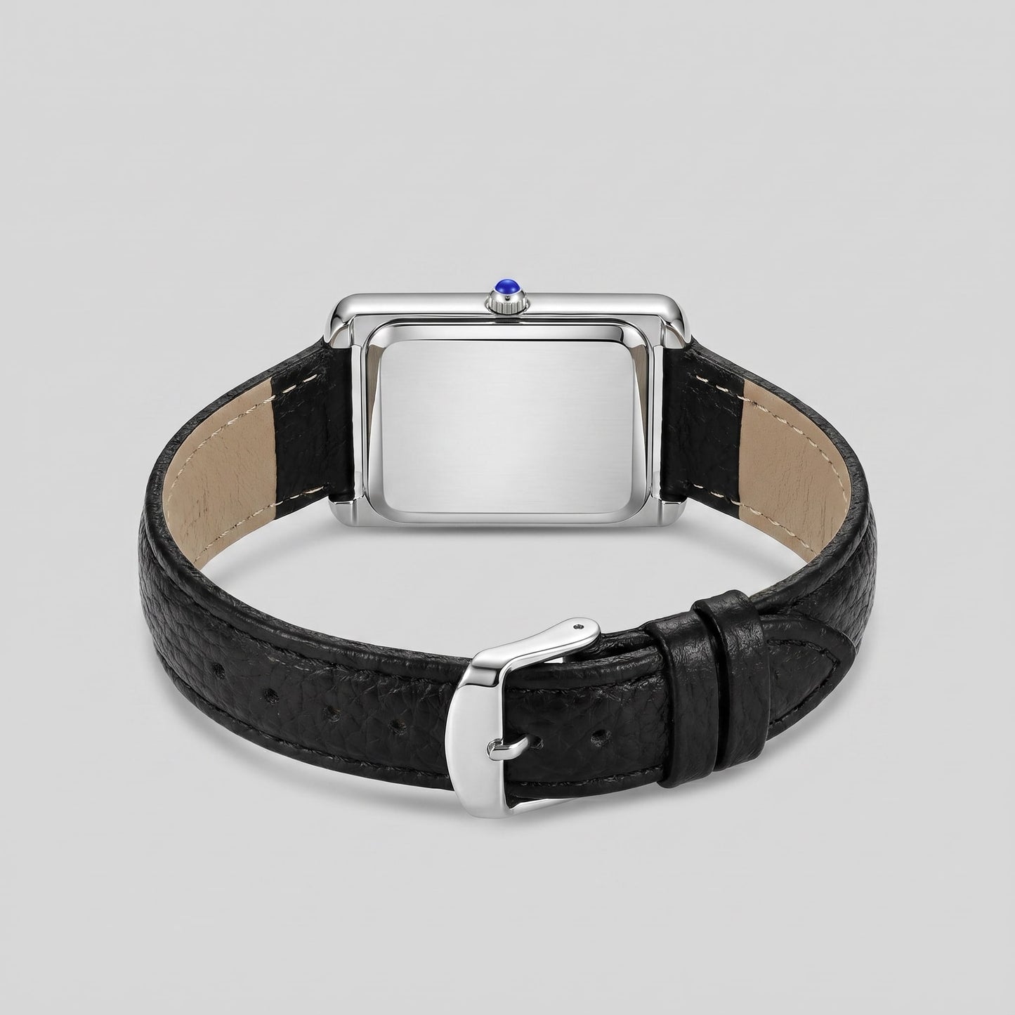 Herren Armbanduhr rechteckig mit Lederarmband | Hein_8