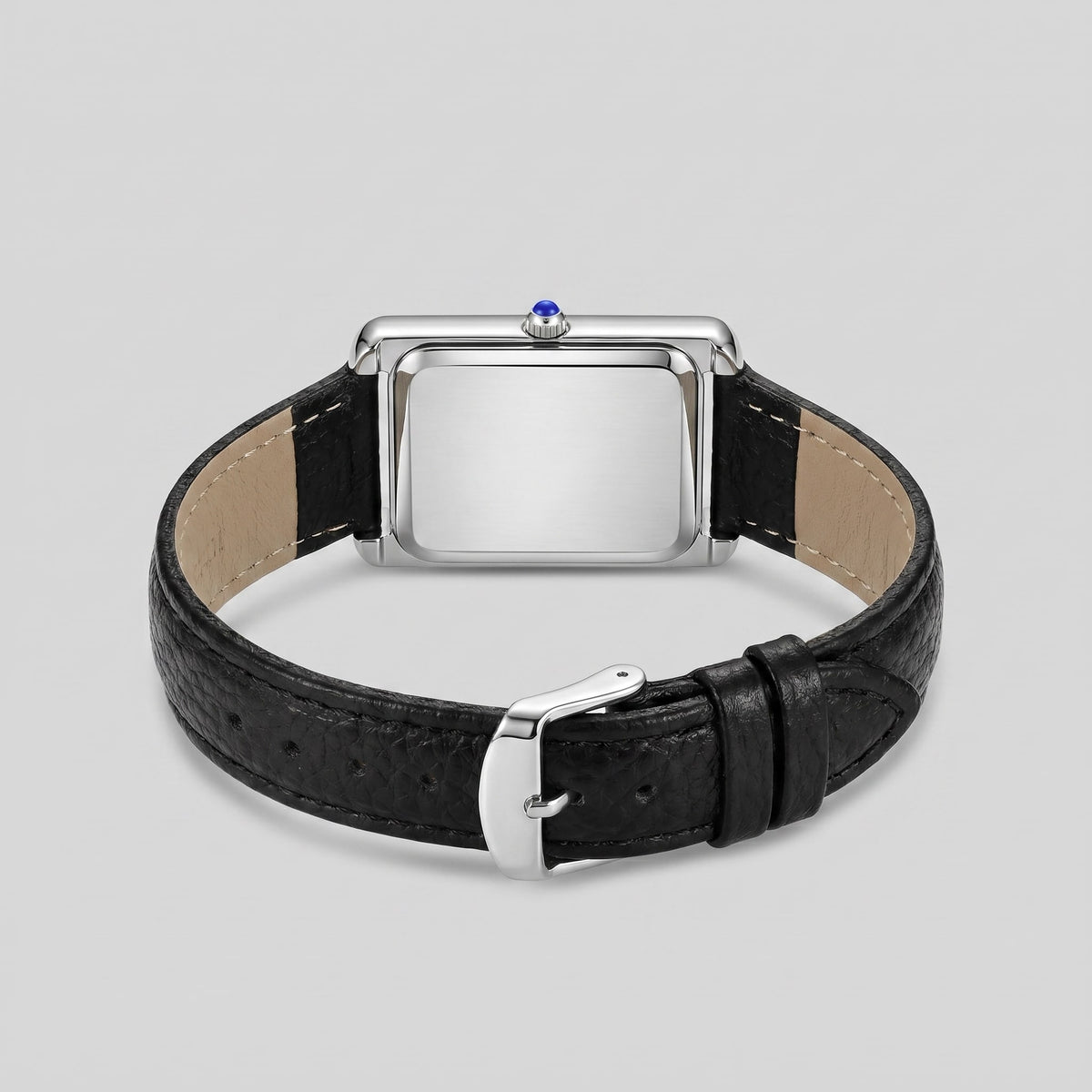 Herren Armbanduhr rechteckig mit Lederarmband | Hein
