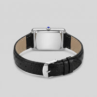 Herren Armbanduhr rechteckig mit Lederarmband | Hein