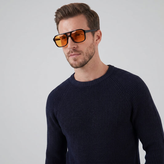 Herren Sonnenbrille Vintage mit eckiger Fassung | Harald_1