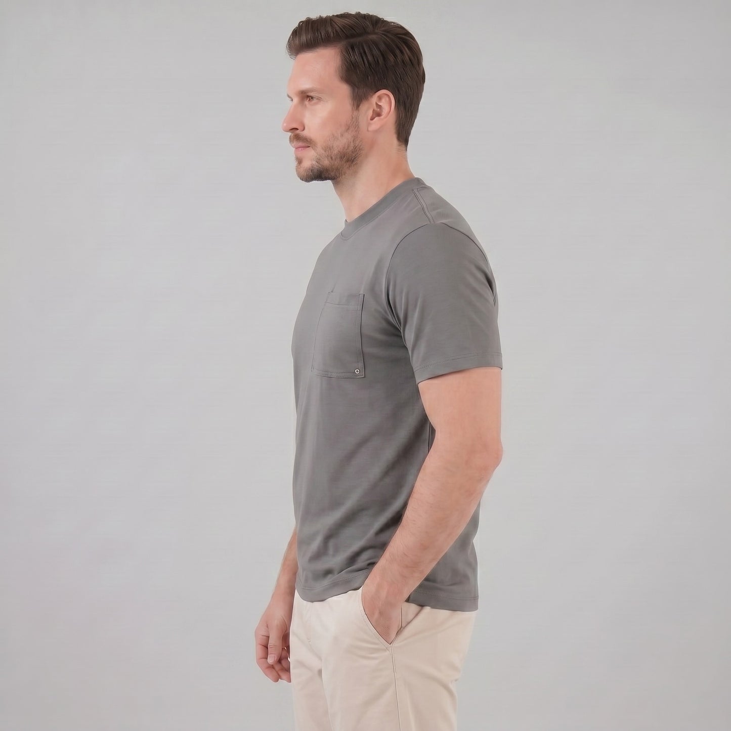 Herren T-Shirt Comfort Fit mit Brusttasche | Helmar_13