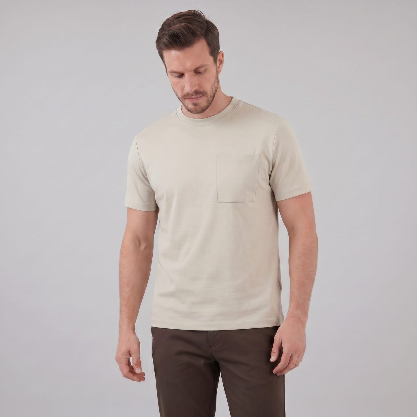 Herren T-Shirt Comfort Fit mit Brusttasche | Helmar_17