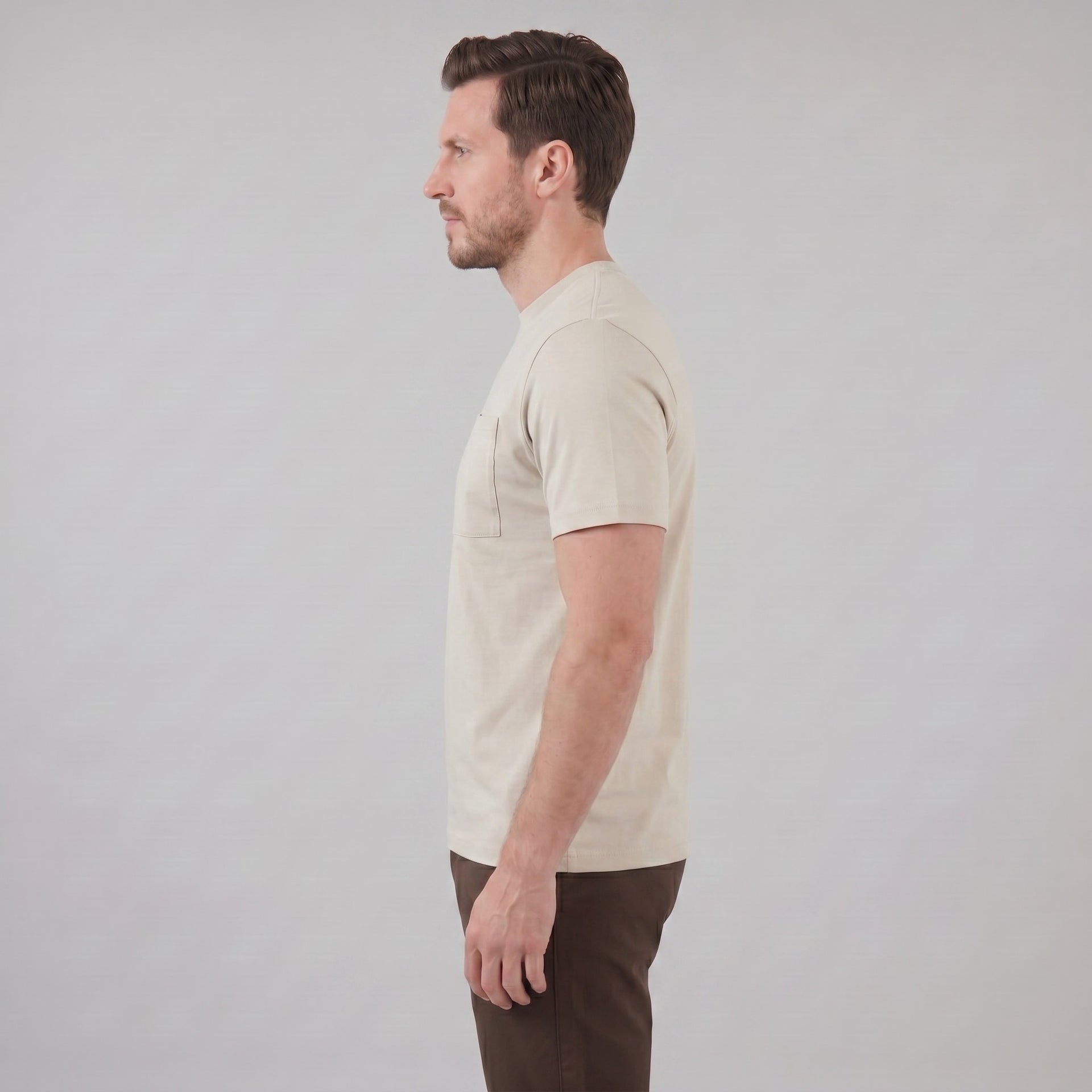 Herren T-Shirt Comfort Fit mit Brusttasche | Helmar