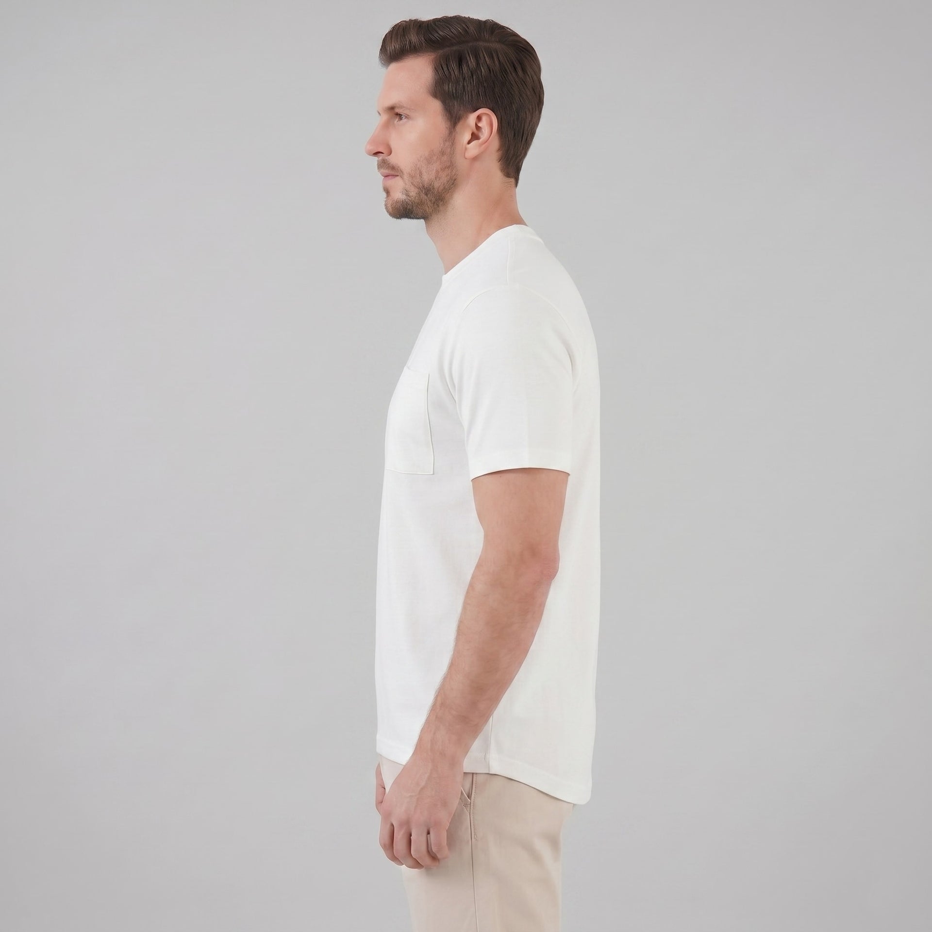 Herren T-Shirt Comfort Fit mit Brusttasche | Helmar
