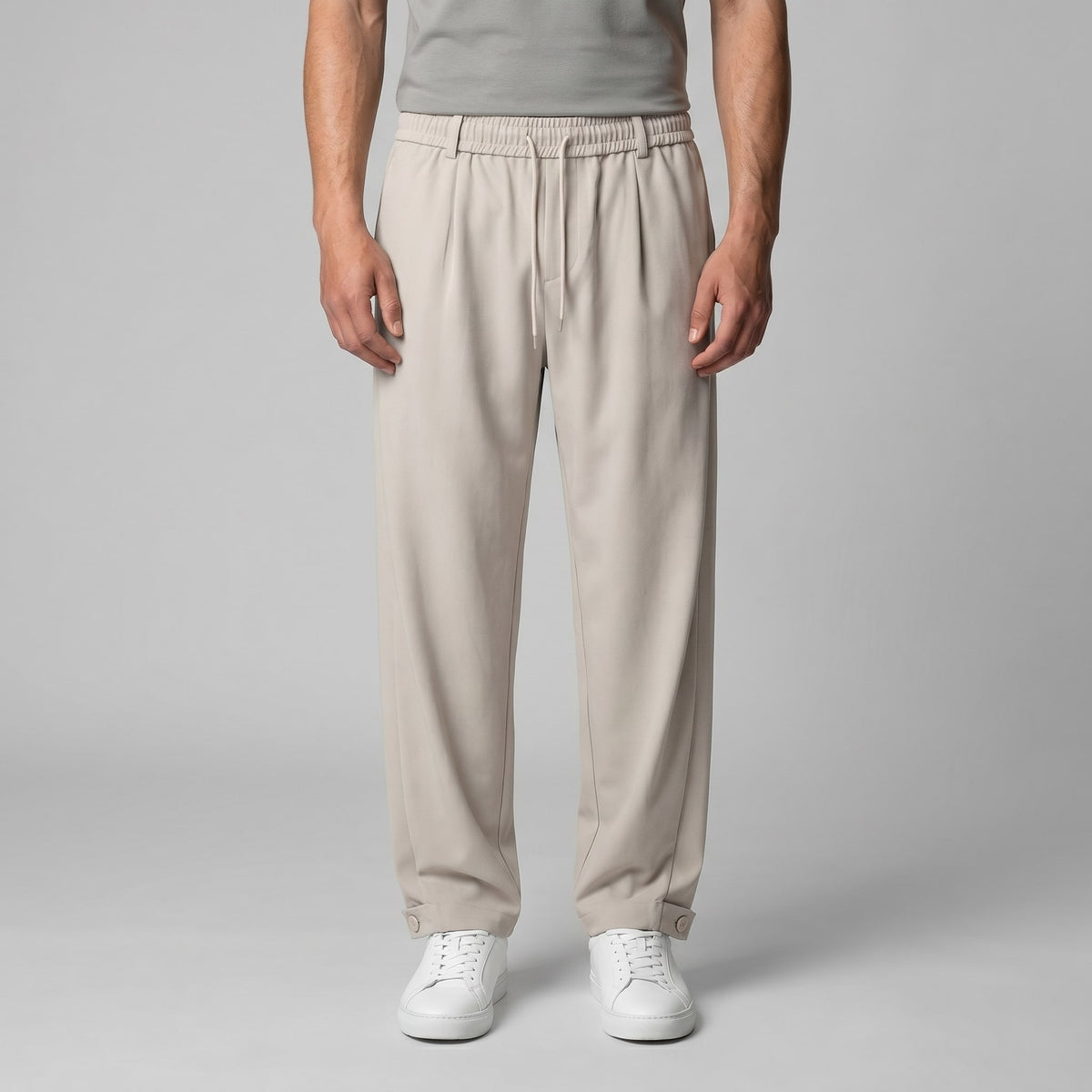 Herren Kordelzughose mit Knopfriegel | Albert_6