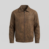 Herren Kunstlederjacke mit Hemdkragen | Wulf