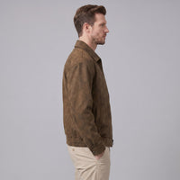 Herren Kunstlederjacke mit Hemdkragen | Wulf