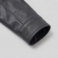 Herren Kunstlederjacke mit Hemdkragen | Wulf