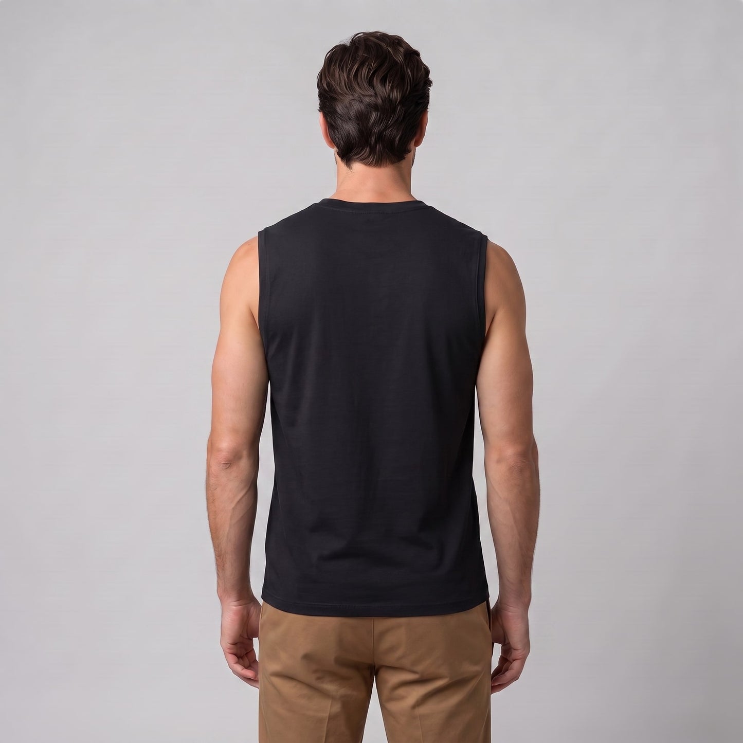 Herren Baumwoll-Tanktop mit Rundhalsausschnitt | Richard_16