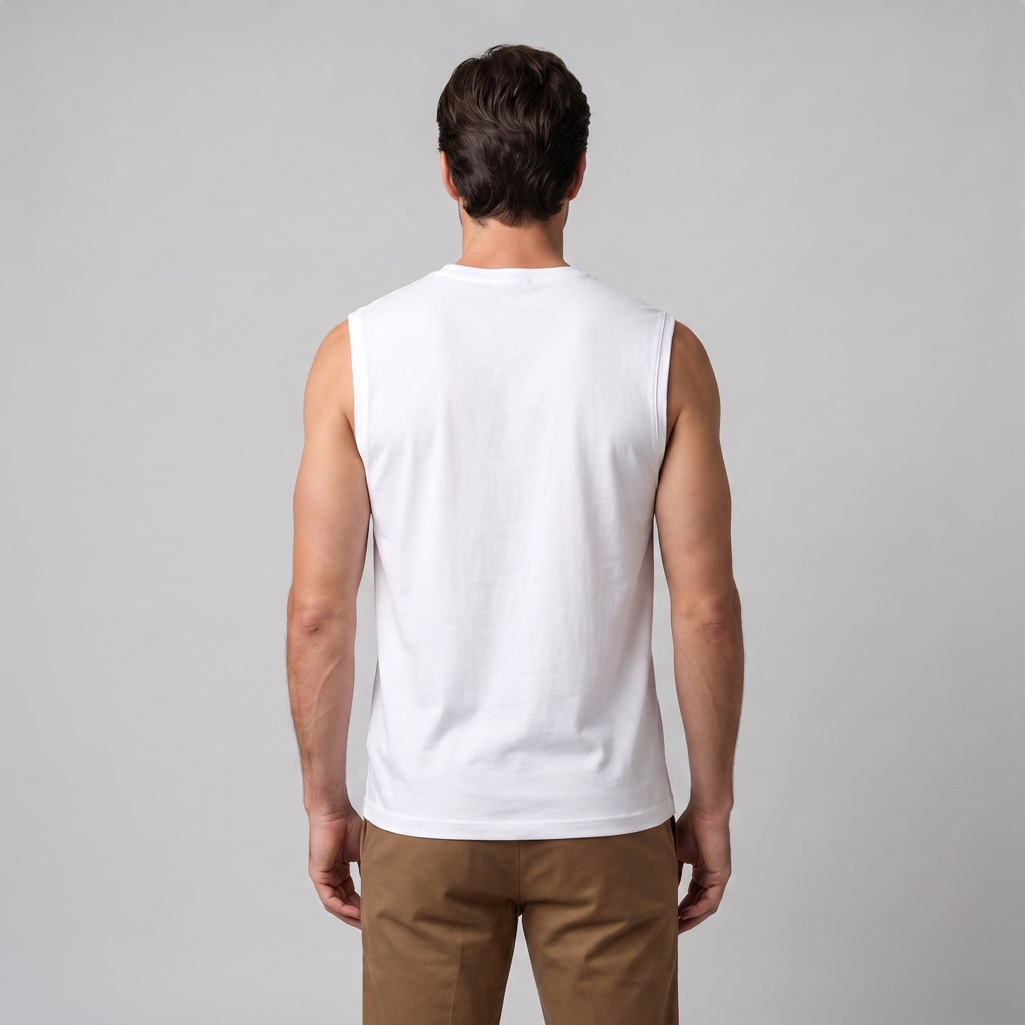 Herren Baumwoll-Tanktop mit Rundhalsausschnitt | Richard_3