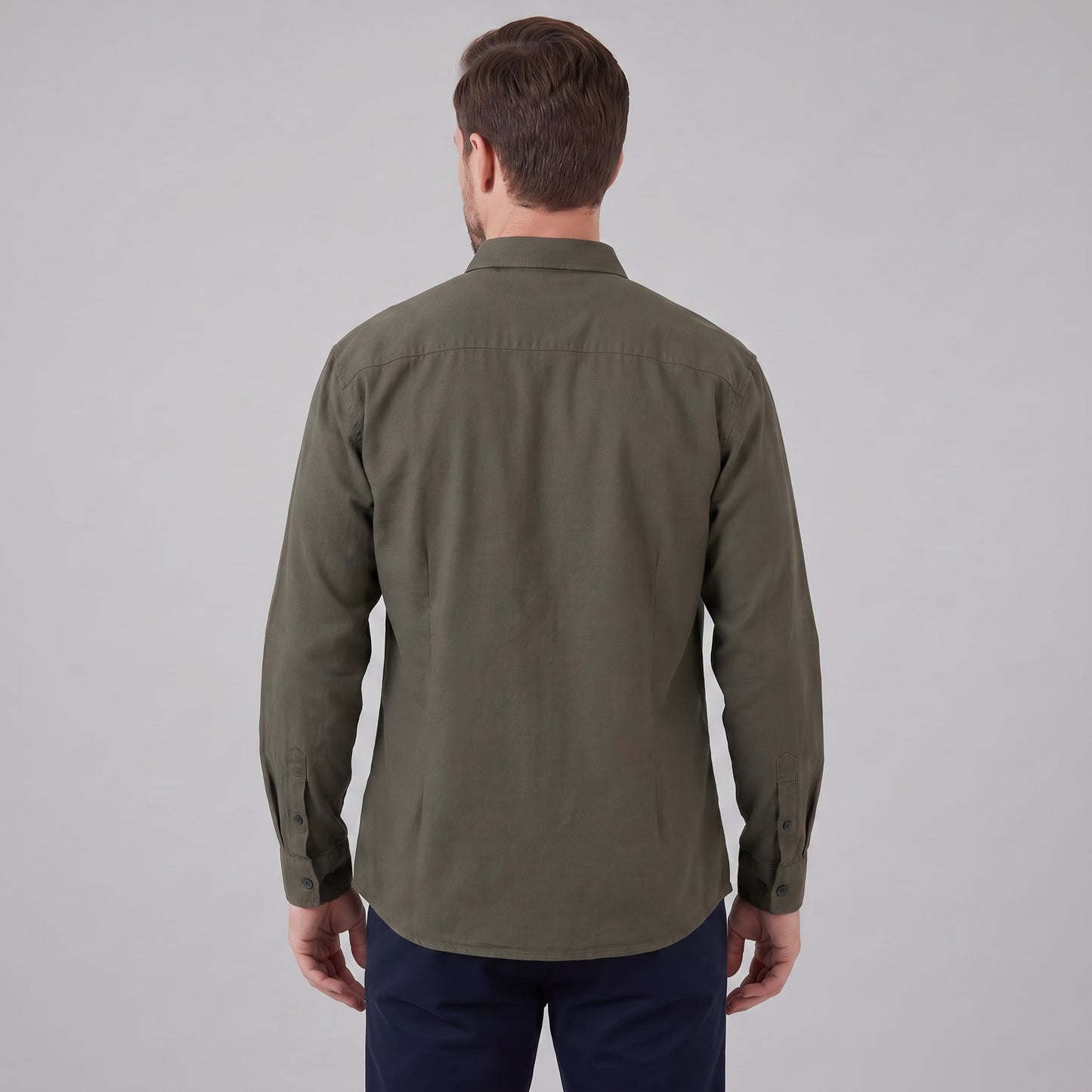 Herren Hemdjacke Oversize mit Brusttasche | Frank_27