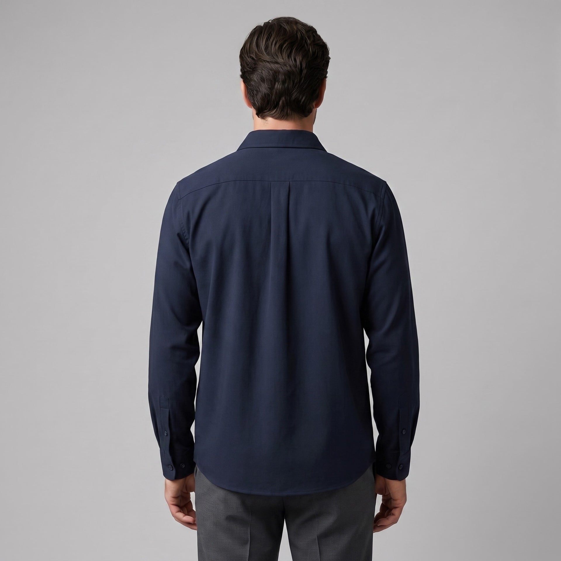Herren Viskosehemd Overshirt mit Kentkragen | Detlef