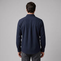 Herren Viskosehemd Overshirt mit Kentkragen | Detlef