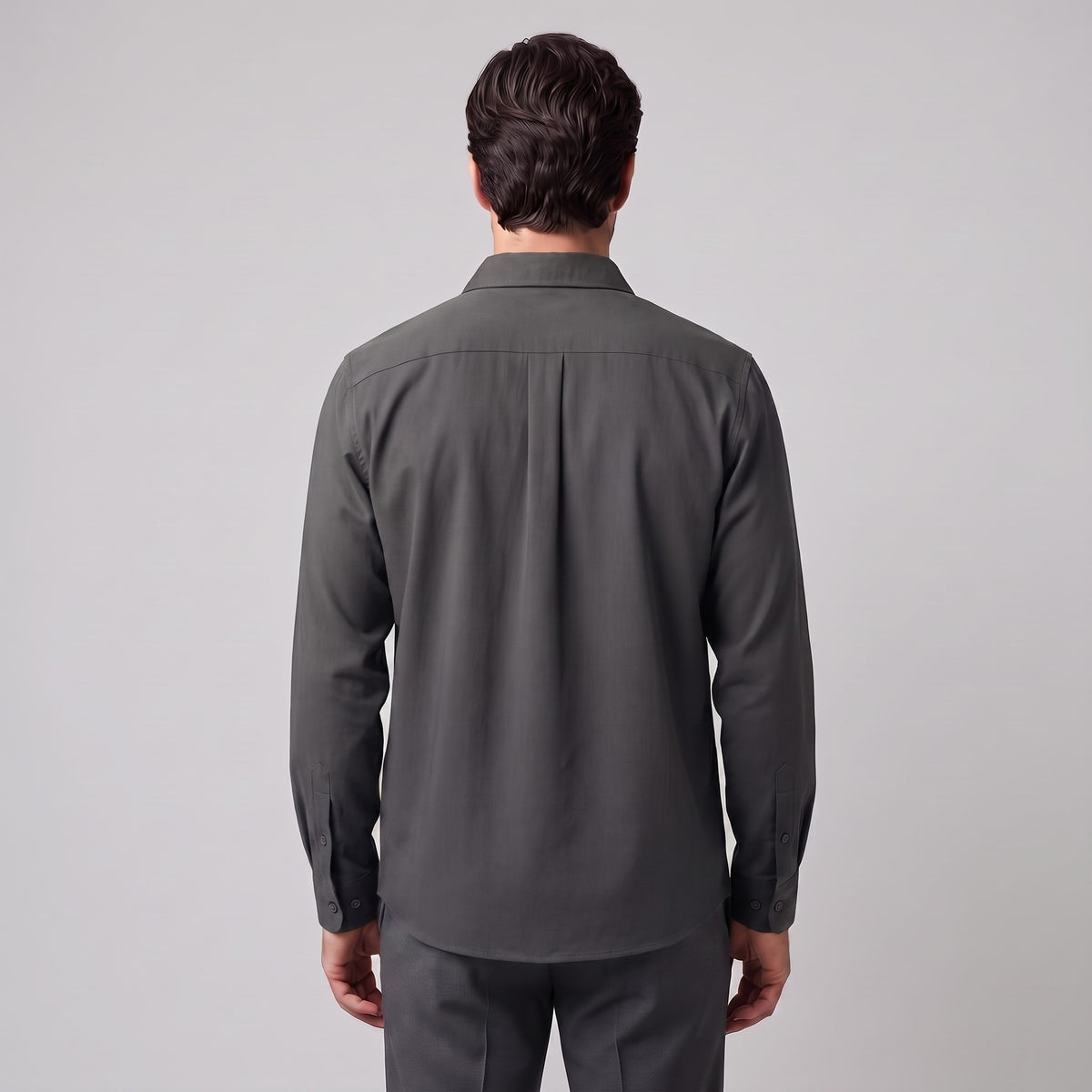Herren Viskosehemd Overshirt mit Kentkragen | Detlef