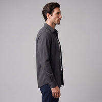Herren Viskosehemd Overshirt mit Kentkragen | Detlef
