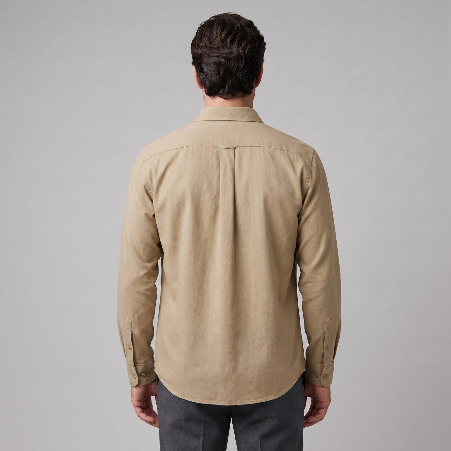 Herren Viskosehemd Overshirt mit Kentkragen | Detlef_3