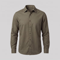 Herren Viskosehemd Overshirt mit Kentkragen | Detlef