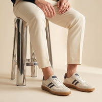 Herren Ledersneaker mit Kontraststreifen | Gebhard