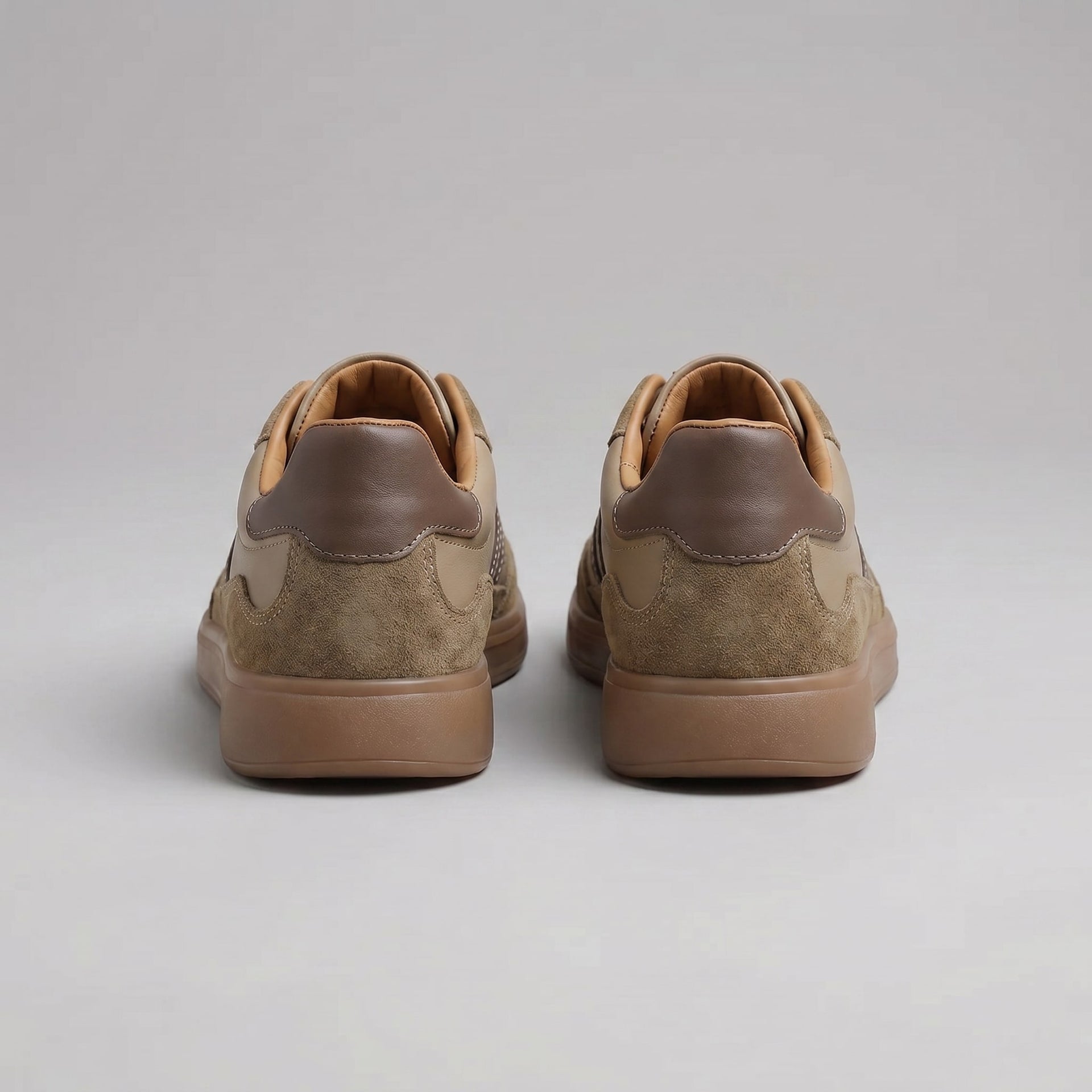 Herren Ledersneaker mit Kontraststreifen | Gebhard
