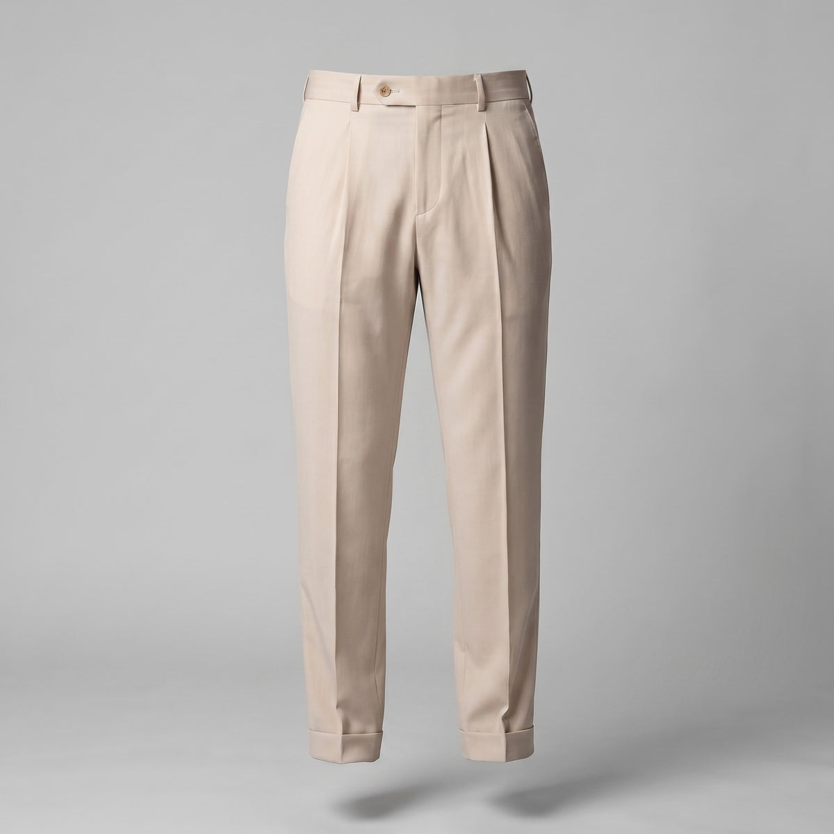 Herren Bundfaltenhose mit Aufschlag | Leon_10