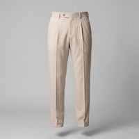 Herren Bundfaltenhose mit Aufschlag | Leon