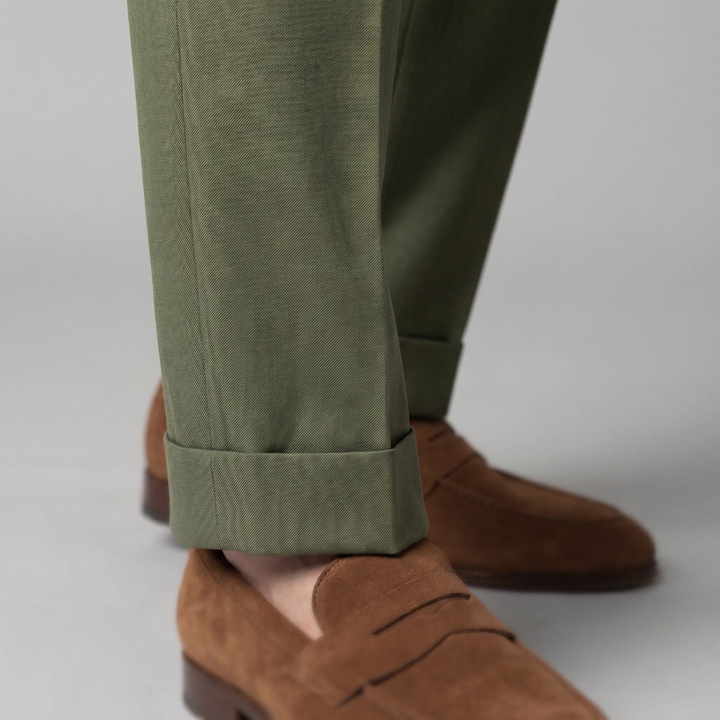 Herren Bundfaltenhose mit Aufschlag | Leon_14
