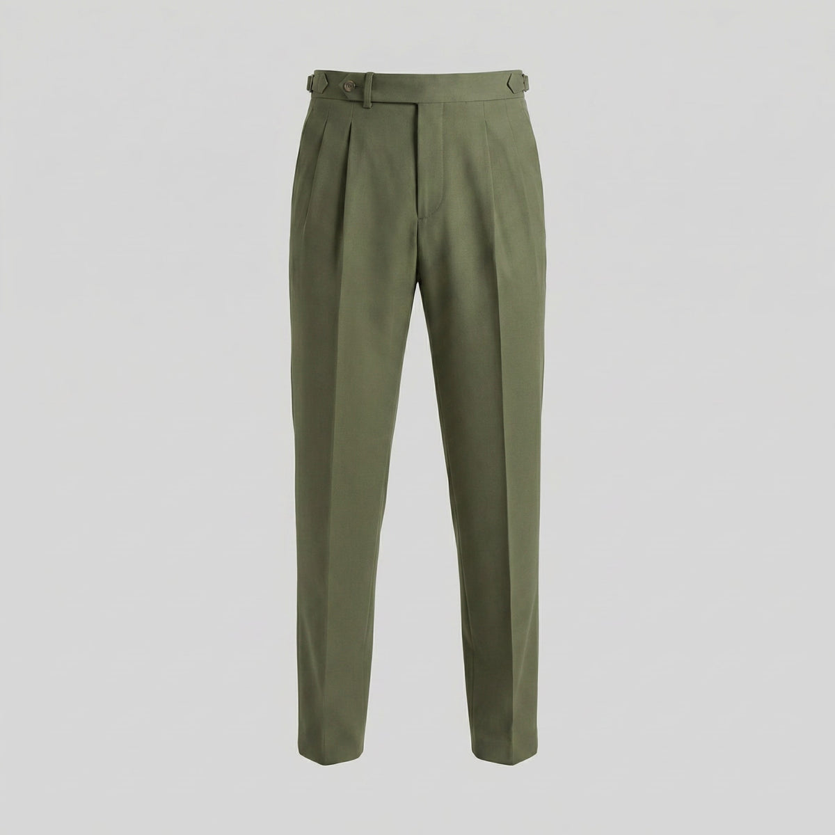 Herren Bundfaltenhose mit Aufschlag | Leon