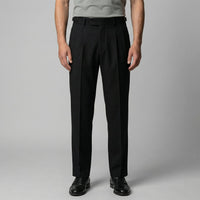 Herren Bundfaltenhose mit Aufschlag | Leon