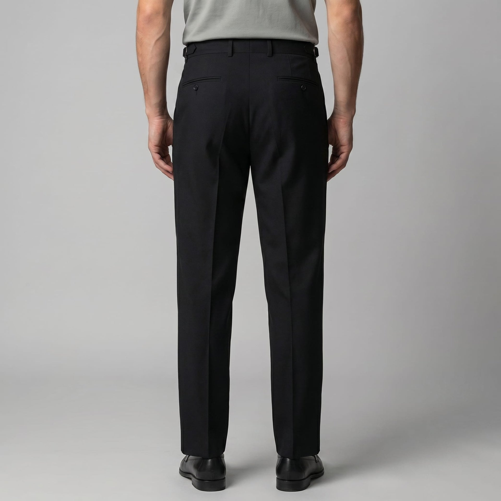 Herren Bundfaltenhose mit Aufschlag | Leon