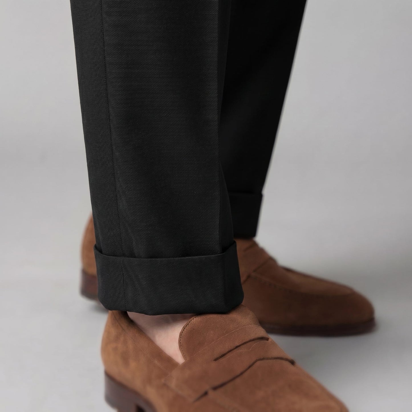 Herren Bundfaltenhose mit Aufschlag | Leon_19