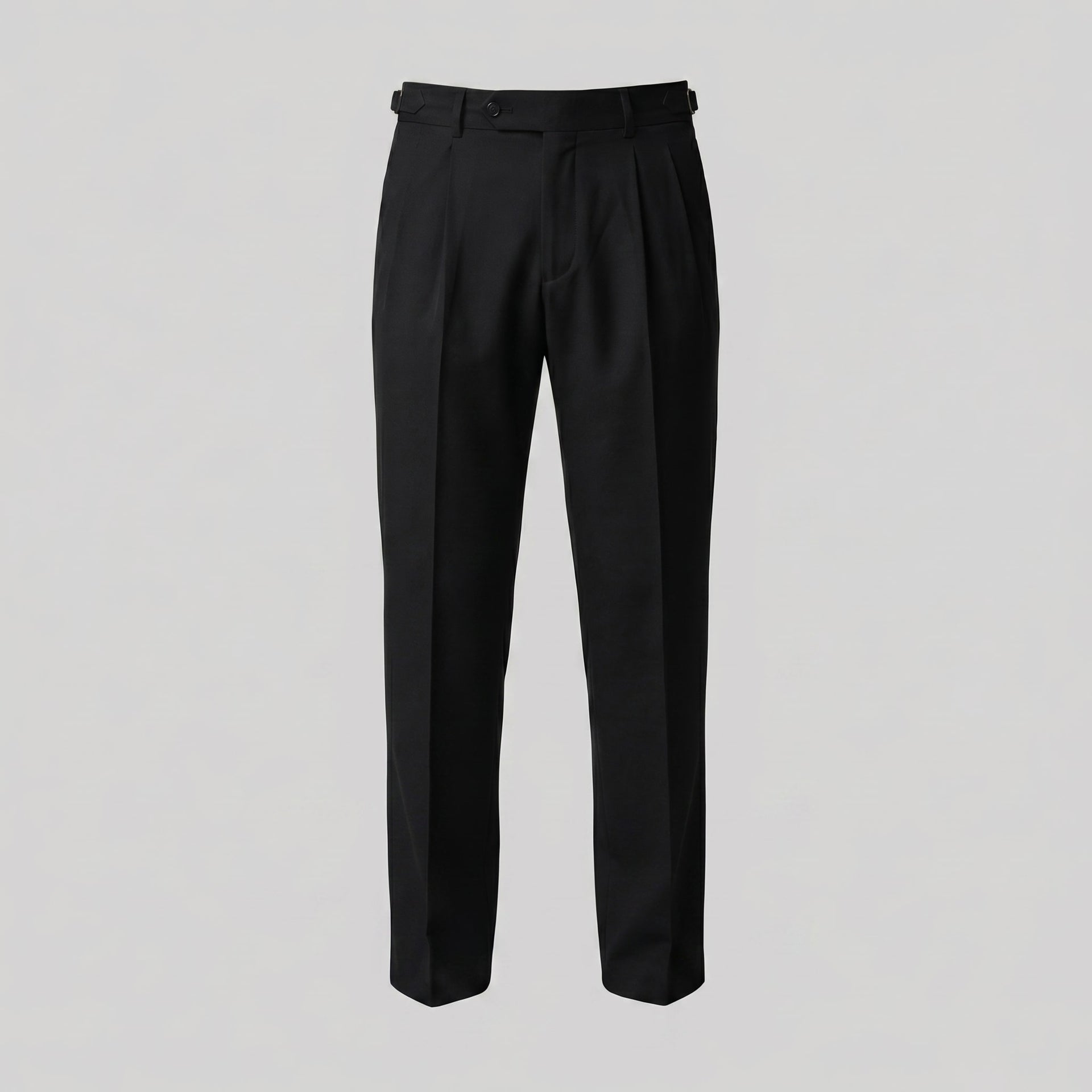 Herren Bundfaltenhose mit Aufschlag | Leon
