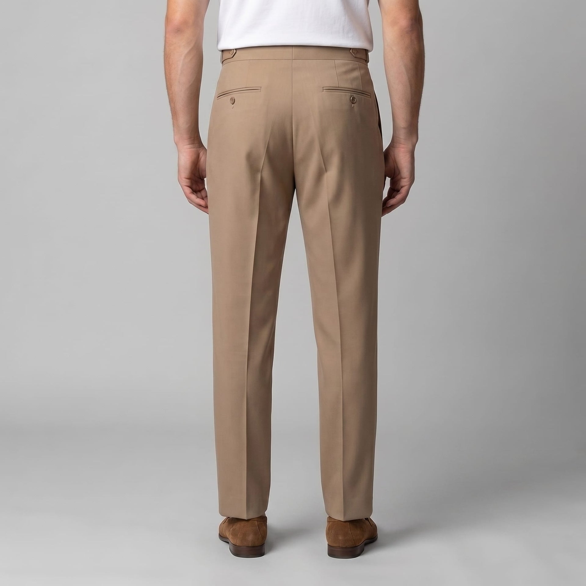 Herren Bundfaltenhose mit Aufschlag | Leon
