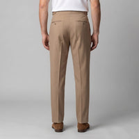 Herren Bundfaltenhose mit Aufschlag | Leon
