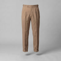 Herren Bundfaltenhose mit Aufschlag | Leon