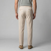 Herren Bundfaltenhose mit Aufschlag | Leon