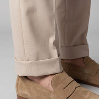 Herren Bundfaltenhose mit Aufschlag | Leon