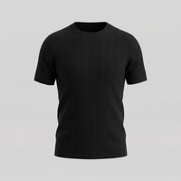 Herren Strickshirt Kurzarm mit Rippbündchen | Robin