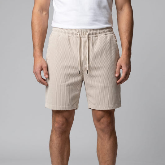 Herren Shorts in Cordoptik mit Kordelzug | Siegmund_1