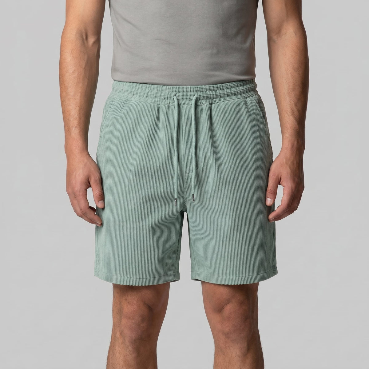 Herren Shorts in Cordoptik mit Kordelzug | Siegmund