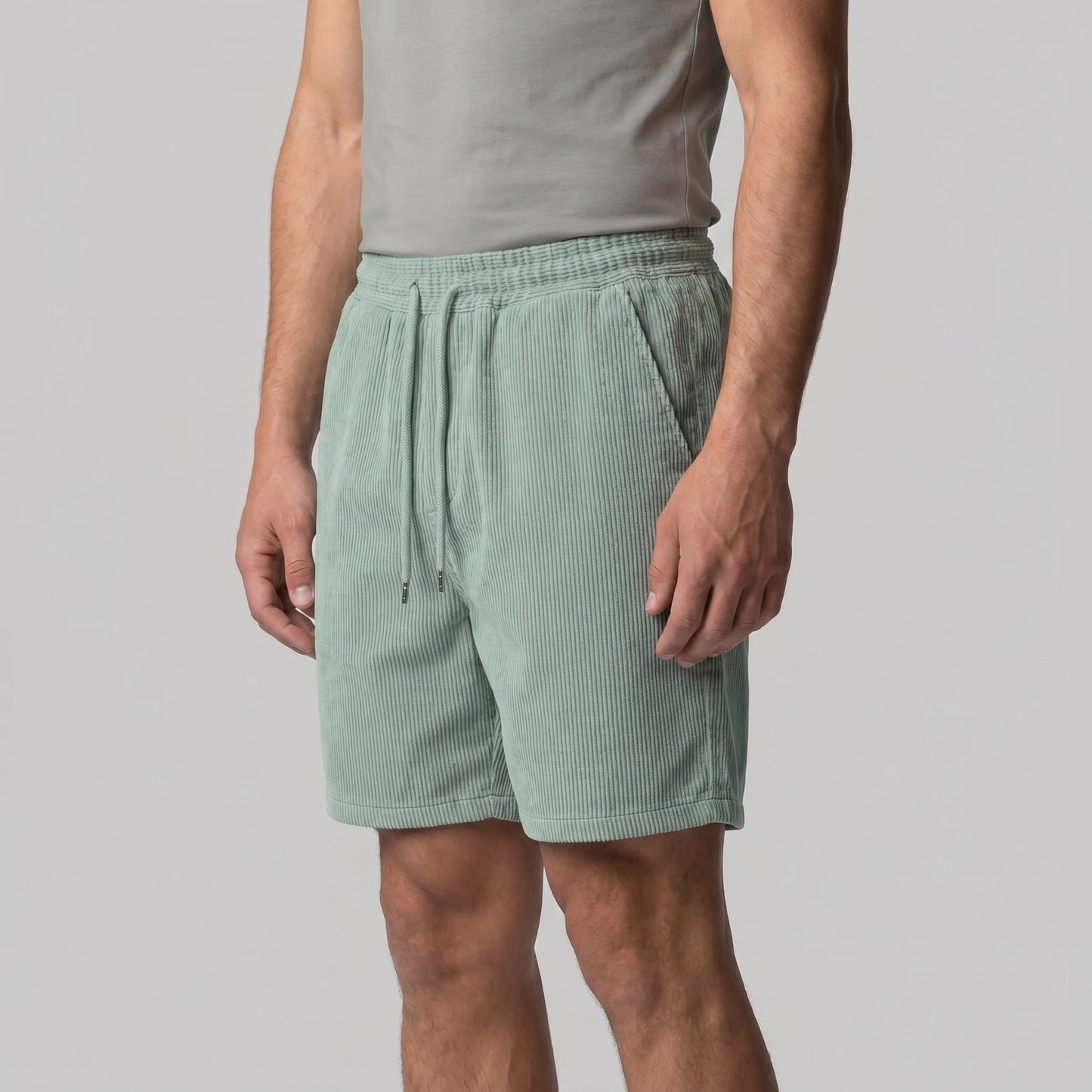 Herren Shorts in Cordoptik mit Kordelzug | Siegmund_12