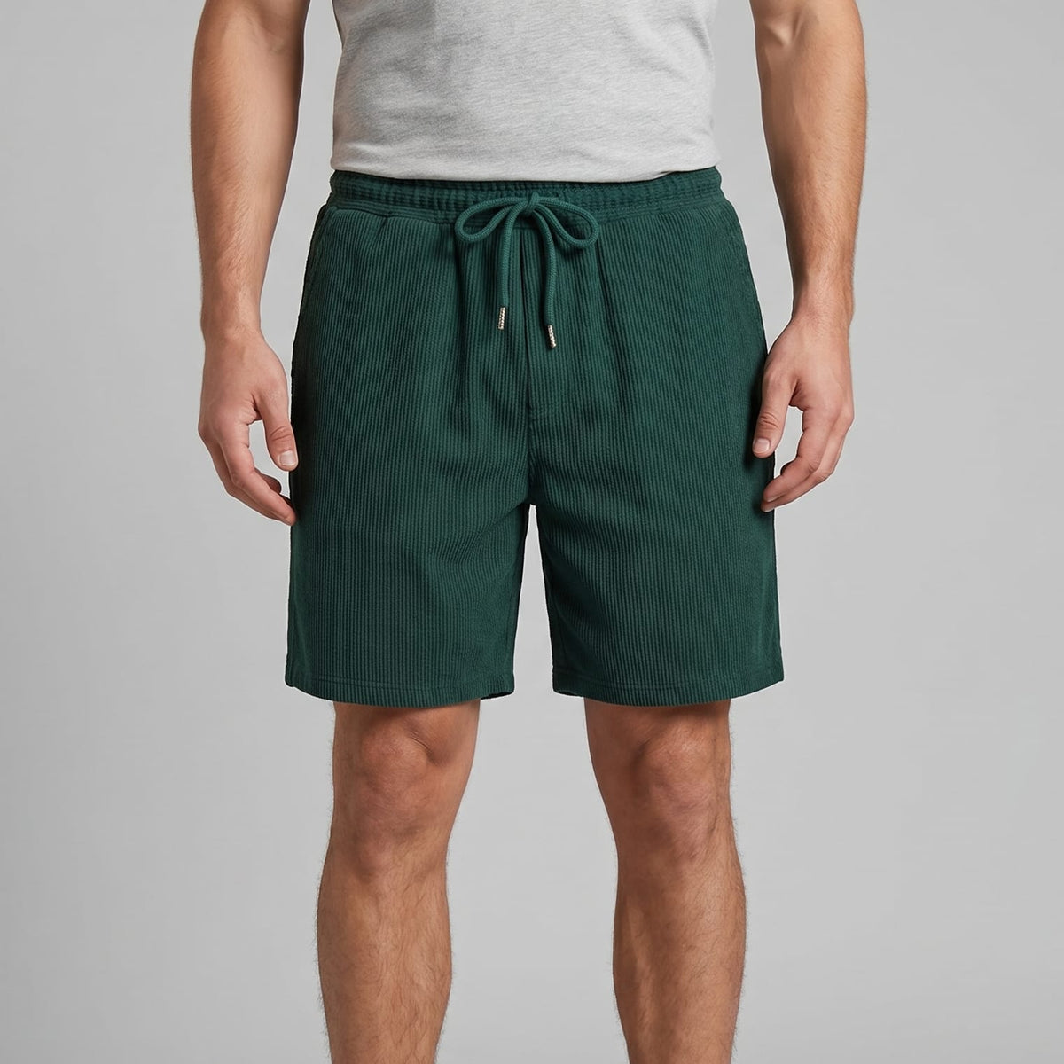 Herren Shorts in Cordoptik mit Kordelzug | Siegmund_16