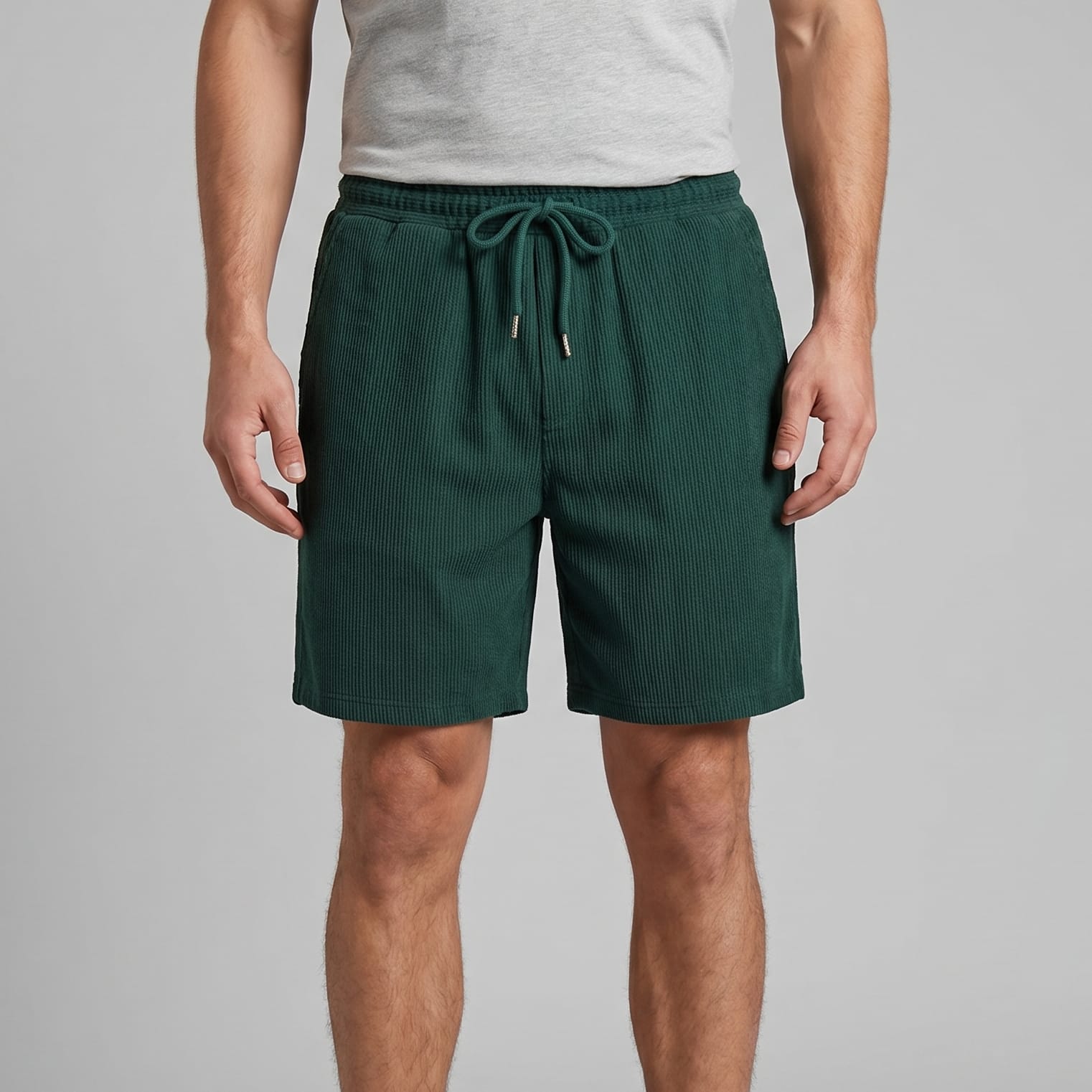Herren Shorts in Cordoptik mit Kordelzug | Siegmund