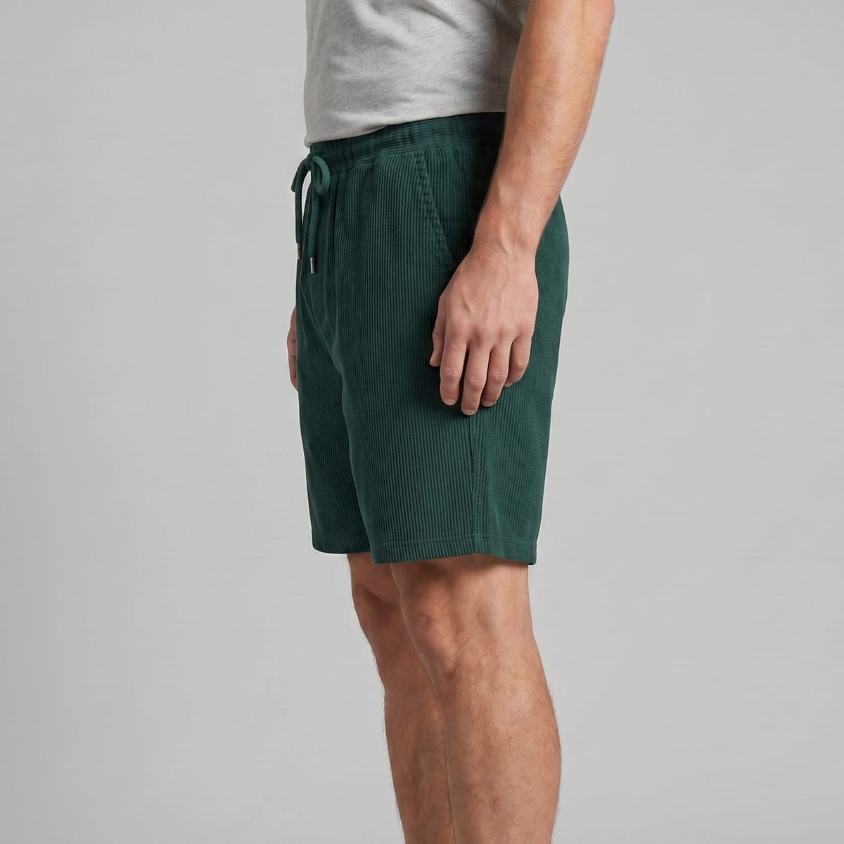 Herren Shorts in Cordoptik mit Kordelzug | Siegmund_17