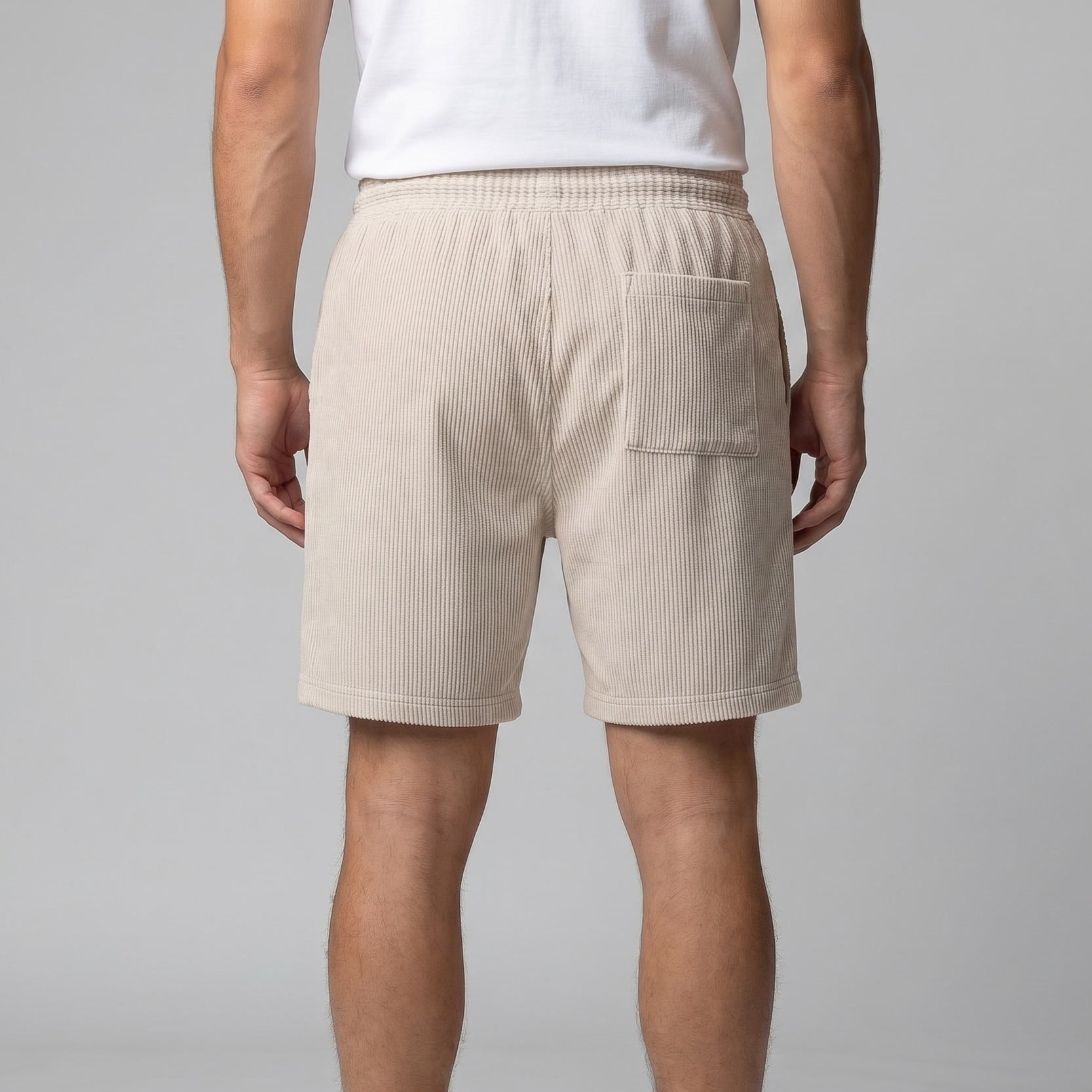 Herren Shorts in Cordoptik mit Kordelzug | Siegmund