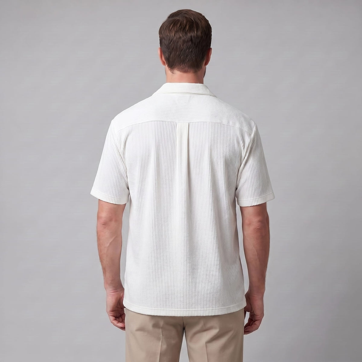 Herren Rippstrickhemd mit Kubakragen | Jakob_3