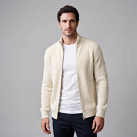Herren Rippstrickjacke mit Reißverschluss | Stefan