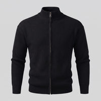 Herren Rippstrickjacke mit Reißverschluss | Stefan