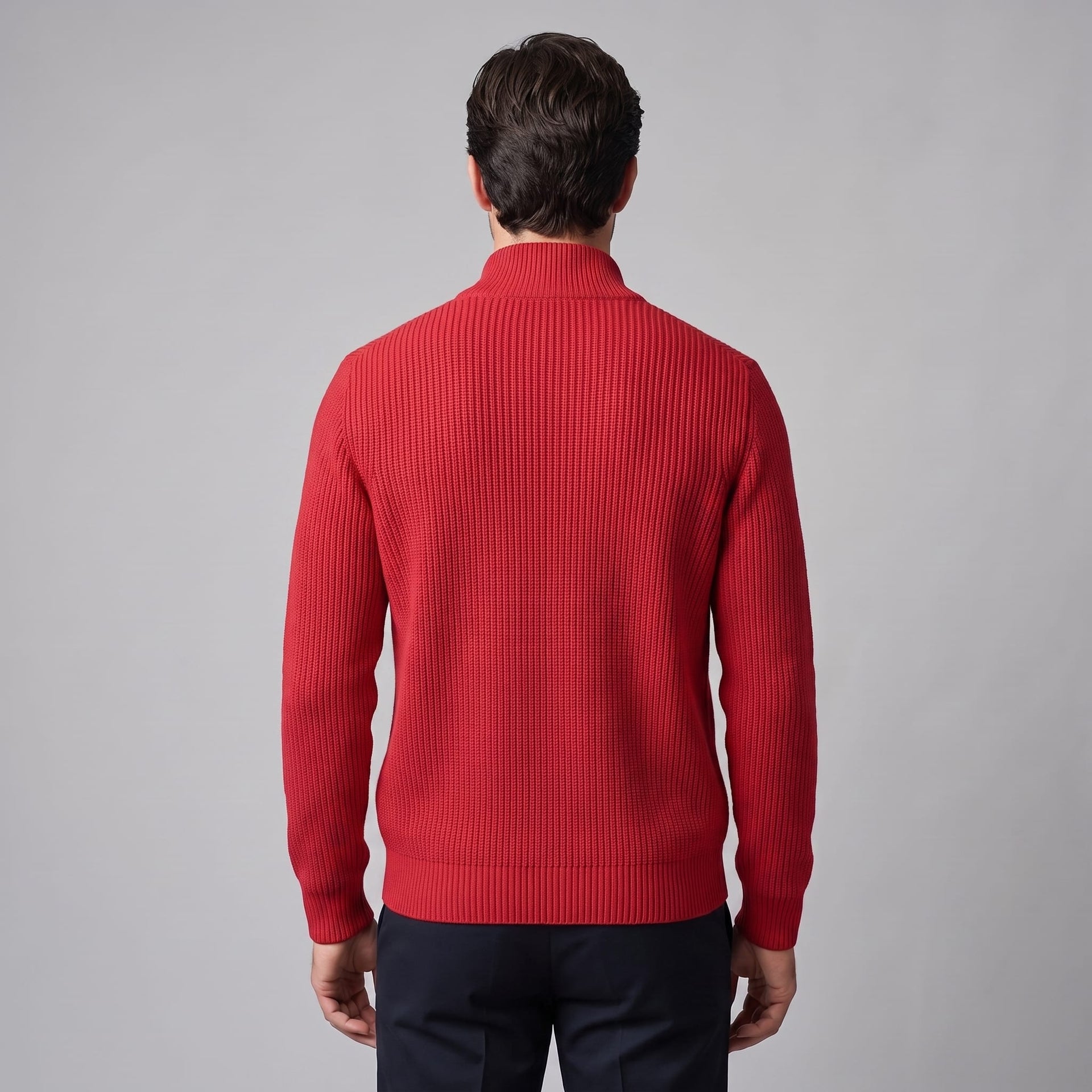 Herren Rippstrickjacke mit Reißverschluss | Stefan